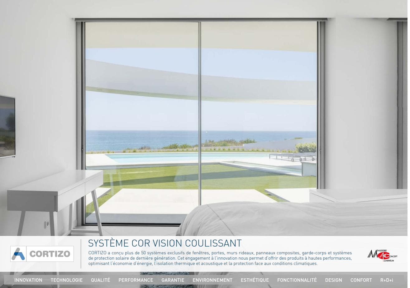 Coulissant minimaliste — Cortizo COR Vision Plus