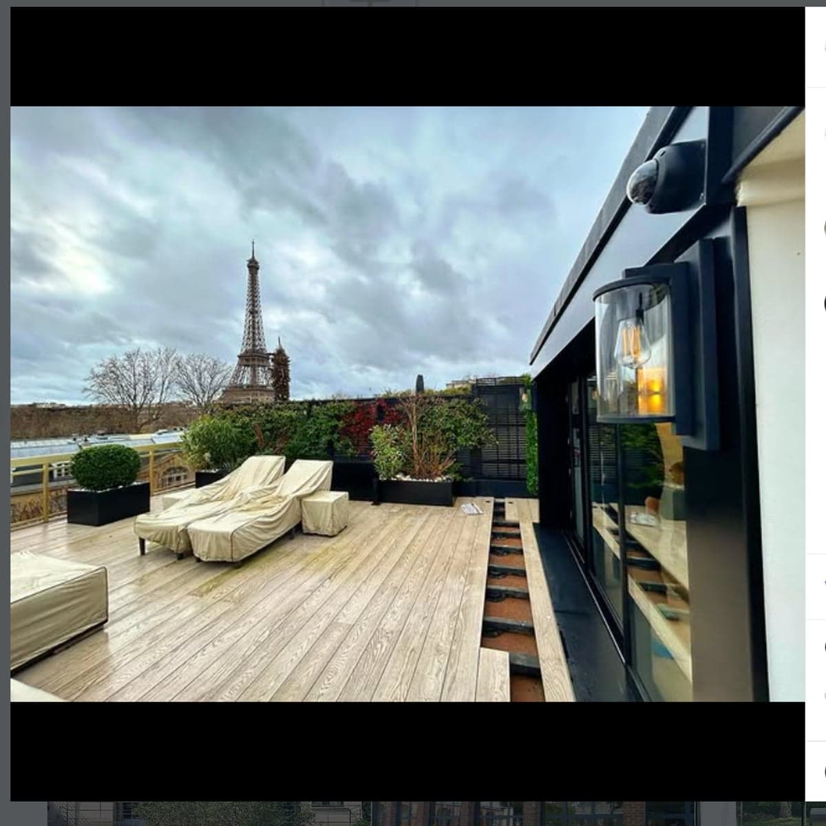 Rooftop SPM Tower vue Tour Eiffel